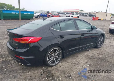 2018 Hyundai Elantra Sport из США, поврежденный, VIN KMHD04LB7JU558438